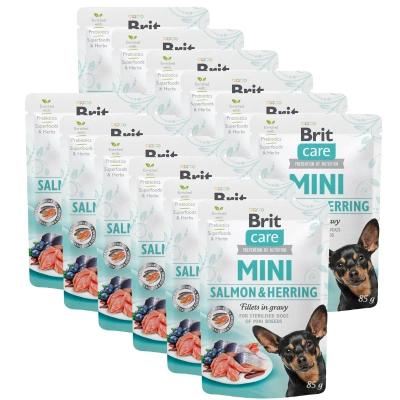 Brit Care Mini-Filets in Lachs- und Heringssauce 12x85g