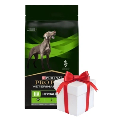 PURINA Pro Plan Veterinary Diets HA Hypoallergener Hund 11kg + Überraschung für den Hund GRATIS!