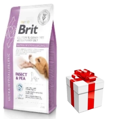 Brit GF Veterinary Diets Dog Ultra-Hypoallergenic Insect 12kg + Überraschung für den Hund GRATIS!