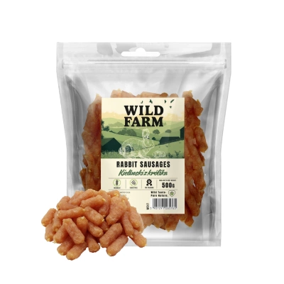 WILD FARM Kaninchenwürstchen 500g Hundeleckerli