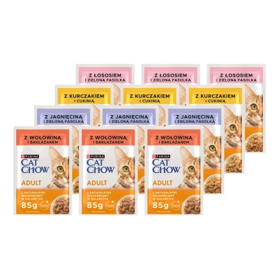 PURINA Cat Chow Adult  Beutel – 12 x 85 g mischen