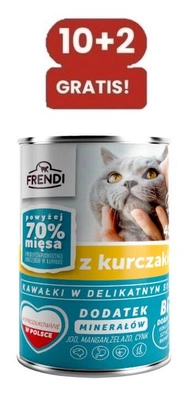 Frendi-Stücke in zarter Hühnersauce 10x400g + 2x400g GRATIS!