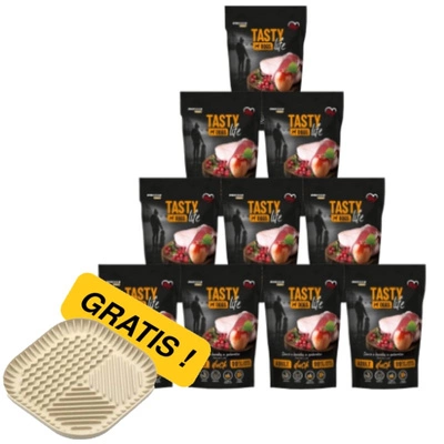 Tasty Dogs Life Ente in Geleeschale 10x500g + Miskomata GRATIS!