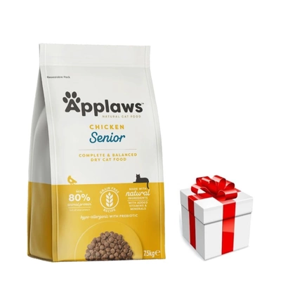 APPLAWS Complete Dry Senior Chicken 7,5kg + Überraschung für die Katze
