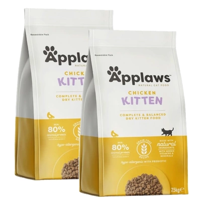 APPLAWS Complete Dry Kitten Chicken 2x7,5kg