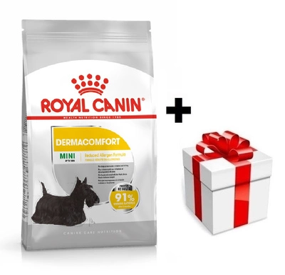 ROYAL CANIN Mini Dermacomfort 8kg + Überraschung für den Hund