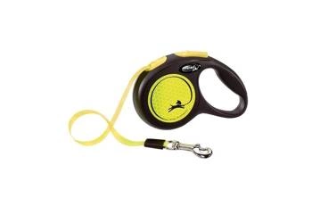 Flexi Leash New Classic L Gurt 5m bis zu 50kg Gelb Neon