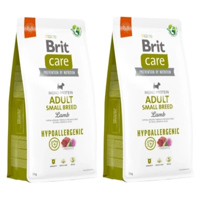 BRIT CARE Dog Hypoallergenic Adult Small Breed Lamb 2x7kg
