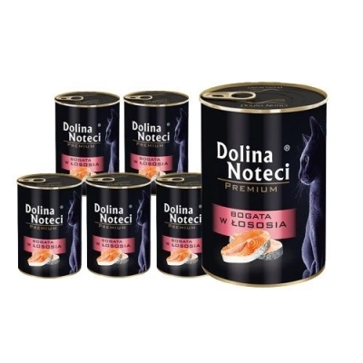 Dolina Noteci Premium Für Katze - Reich an Lachs 6x400g
