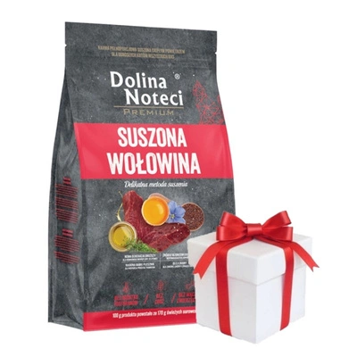 Dolina Noteci Premium Trockenfutter für Katzen aller Rassen, Rind, 2 kg + Überraschung für die Katze GRATIS!
