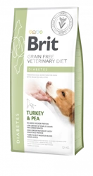 Brit Grain Free Veterinary Diet Dog Diabetes Truthahn mit Erbsen 12kg
