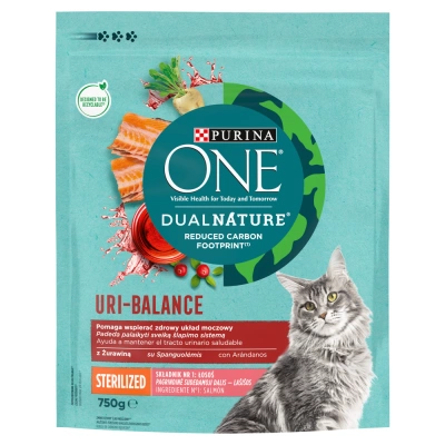 PURINA ONE® DualNature® URI-BALANCE Sterilisiert mit Cranberry, Inhaltsstoff Nr. 1 Lachs