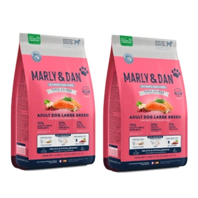 Marly & Dan Adult Dog Large Breed Fresh Salmon Holistic & Hypoallergenic 2x12kg Trockenfutter