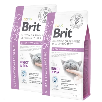 Brit GF Veterinary Diets Cat Gluten & Grain Free Ultra-Hypoallergenic 2x5kg