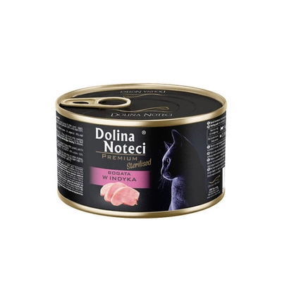DOLINA NOTECI Premium Sterilised für Katzen reich an Truthahn 185g