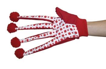 KERBL Till Toy Handschuh Rot und Weiß 33cm