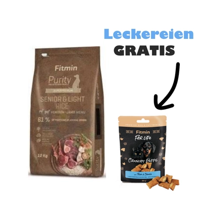 FITMIN Purity Senior Wildfleisch, Lamm & Reis Light 12kg