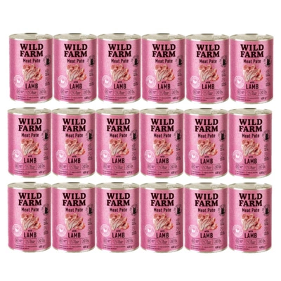 WILD FARM Pate Lamm 18x400g - glutenfreies Katzenfutter