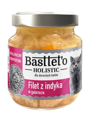 Basttet'o Holistic Putenfilet in Gelee für Katzen 130g