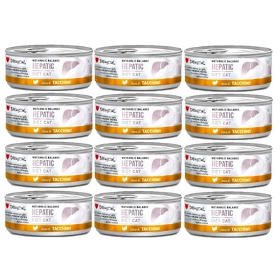 Disgual Nassfutter für Katzen, Veterinärmedizinisch, Leber, Truthahn (ausgewachsen), 12x85 g