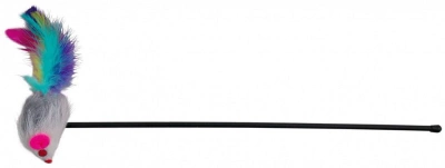 Trixie Angelrute mit Maus und Rassel am Stock für Katzen