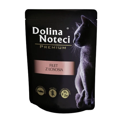Dolina Noteci Premium Für Katze Lachsfilet mit Sauce 85g
