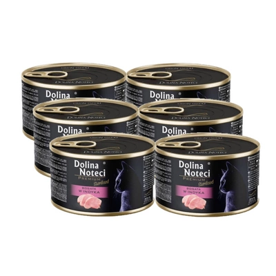 DOLINA NOTECI Premium Sterilised für Katzen reich an Truthahn 6x185g