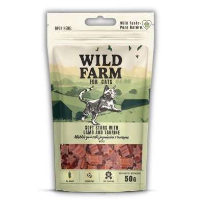 WILD FARM Lammsterne mit Taurin 50g Katzenleckerli