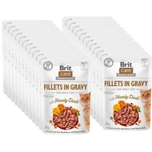 Brit Care Cat Pouches Filets in Soße mit herzhafter Ente 24x85g
