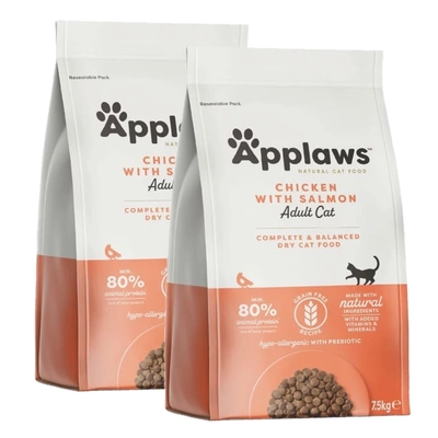 APPLAWS Complete Dry Adult Chicken With Salmon 2x7,5kg
