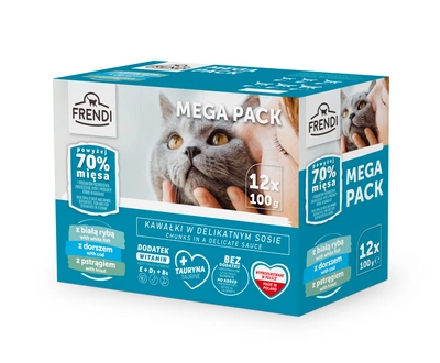 Frendi Katzensäckchen (Weißfisch/Orchidee/Forelle) 12x100g