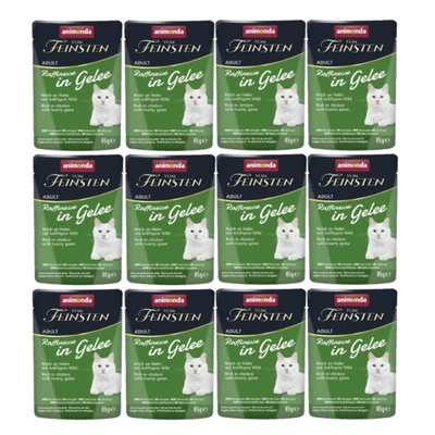 ANIMONDA Vom Feinsten Raffinesse Huhn mit Wild in Gelee 12x85g