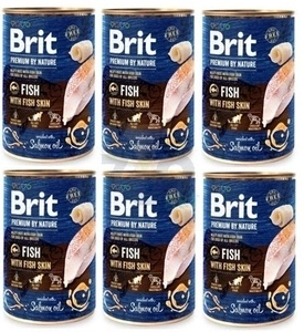 Brit Premium By Nature Fisch mit Fischhaut 6x800g