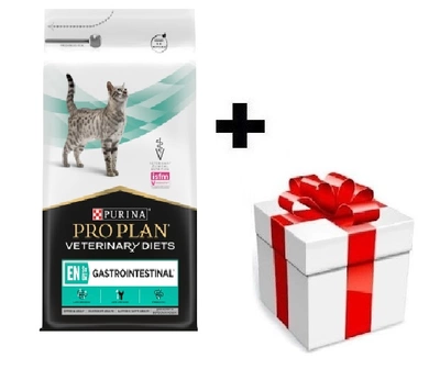 PURINA Pro Plan Veterinary Diets EN Magen-Darm-Katze 5kg  + Überraschung für die Katze