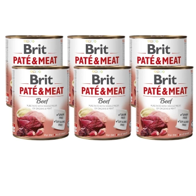 Brit Pate & Meat mit Rindfleisch 6x800g