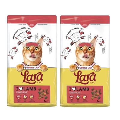 VERSELE-LAGA Lara Adult Lamb 2x7kg - Futter für ausgewachsene Katzen mit Lamm