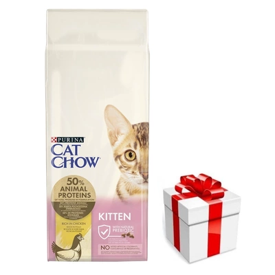 PURINA Cat Chow Kätzchenfutter reich an Huhn 15kg + eine Überraschung für Ihre Katze GRATIS!