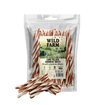 WILD FARM Lamm- und Kabeljau-Sandwich 500 g Hundeleckerli