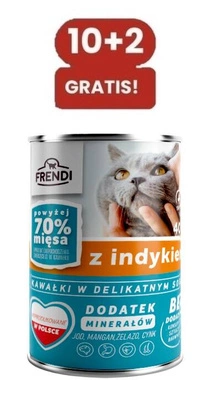 Frendi-Stücke in zarter Puten-Soße 10x400g + 2x400g GRATIS!