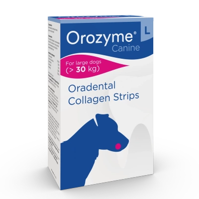 Orozyme Oradental Collagen Strips Hunde-Reinigungspads L 141g