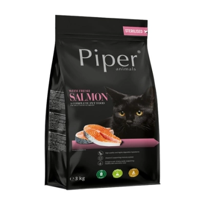 DOLINA NOTECI Piper Animals mit Lachs für sterilisierte Katzen 3kg