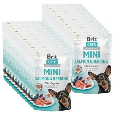Brit Care Mini-Filets in Lachs- und Heringssauce 24x85g