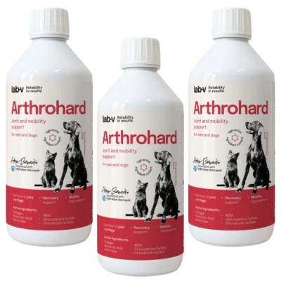LAB-V Arthrohard 3x500ml Gelenkunterstützungspräparat für Hunde und Katzen