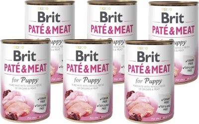 Brit Pate & Meat Puppy Huhn und Truthahn 6x400g