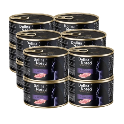 DOLINA NOTECI Premium für Katzen reich an Kaninchen 12x185g