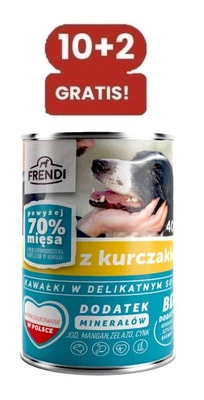 Frendi-Stücke in zarter Hühnersauce 10x400g + 2x400g GRATIS!
