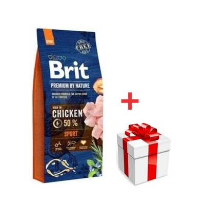 Brit Premium By Nature Sport 15kg + Überraschung für den Hund