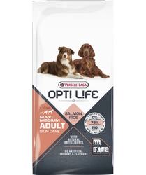 Versele-Laga Opti Life Adult Skin Care Medium&Maxi mit Lachs 12,5 kg