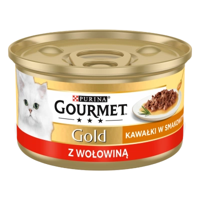 Purina Gourmet Gold Sauce Delight mit Rindfleisch 85g