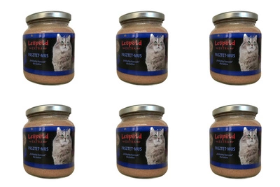 Leopold Pate Mousse "Zartes Huhn" für Katzen 6x300g +10% Gratis (Dose)